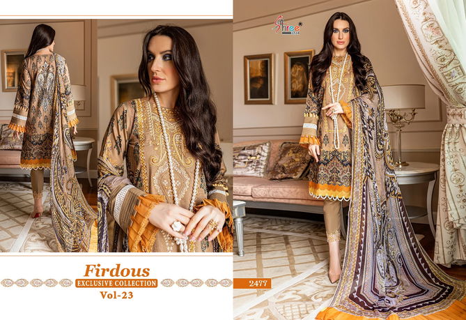 Shree Firdous 23 Festive Wear Wholesale Cotton Pakistani Salwar Suits 
